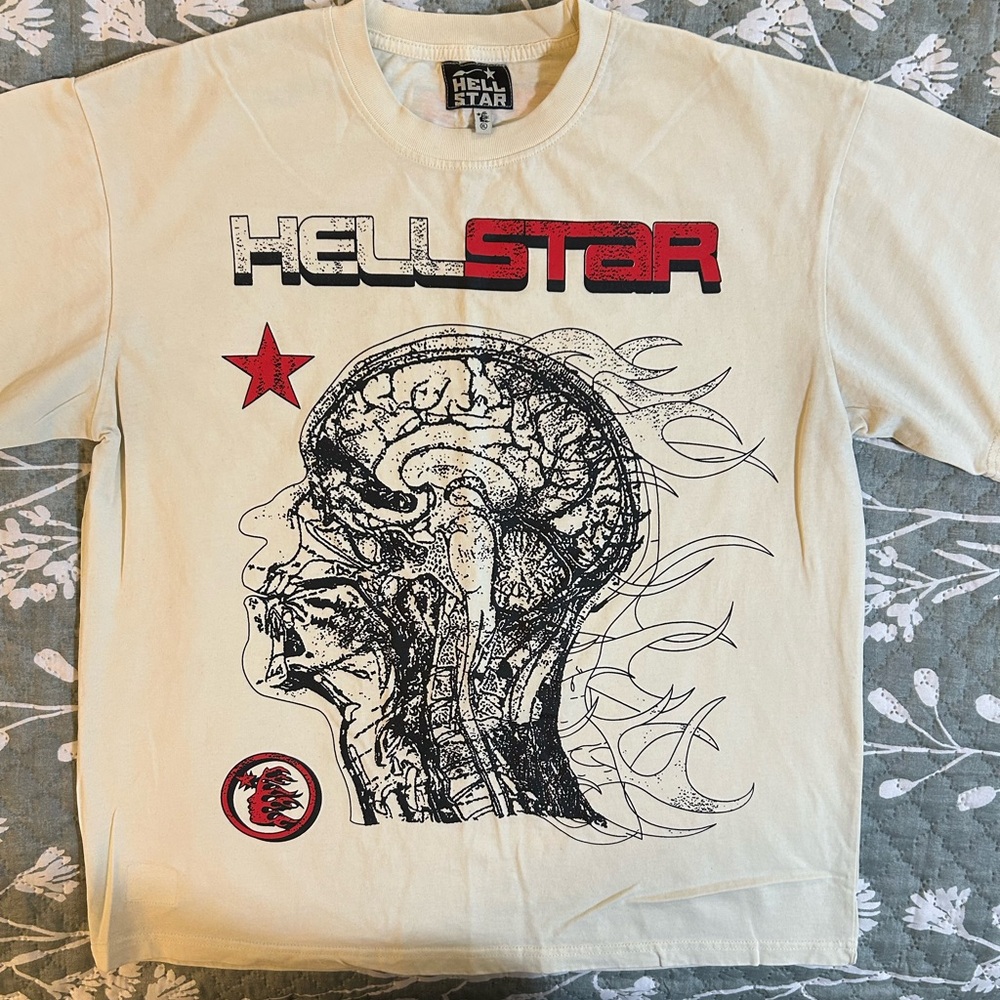 Hellstar Cream Evolution Graphic Tee NWOT!!! GREAT DEAL!!!